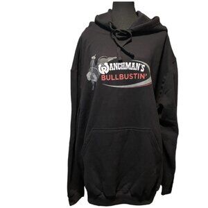 Ranchmans Hoodie Western Bull Riding Cowboy Rodeo Calgary Stampede Sz XL